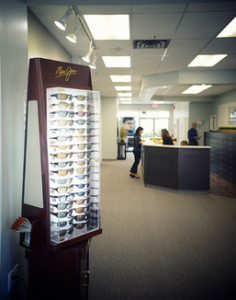 Maui Jim sunglasses display in Royal Oak Optometry
