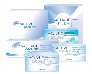 Acuvue collection of contact lenses products